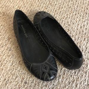 Madden Girl Black Cut Out Flats